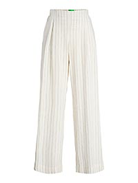 JXALMIRA LINEN BLEND HW PANT WVN BLANC - JJXX
