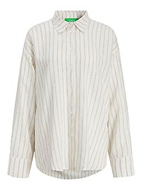 JXALMIRA LINEN BLEND LS SHIRT BLANC - JJXX