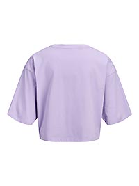 JXANDREA LOOSE SS CROPPED TEE PURPLE ROSE - JJXX