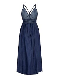 JXDEBBY CHAMBREY SL DRESS DARK BLUE DENIM - JJXX
