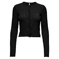 KATIA CABLE CARDIGAN BLACK - Only