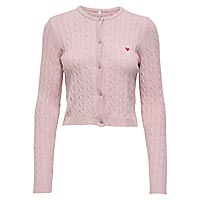 KATIA CABLE CARDIGAN LILAC - Only