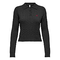 KATIA CABLE POLO BLACK - Only