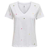 KETTY TOP WHITE CLOVERS - Only