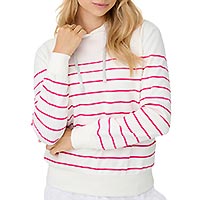 LADELLE STRIPE HOODIE CLOUD PINK - Only
