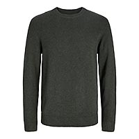 LAMBSWOOL KNIT CREW PEAT TWIST - Jack & Jones