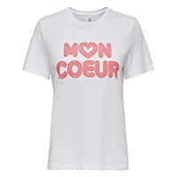 LARIYA LIFE TOP WHITE COEUR - Only