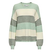 LATIA PULLOVER STRIPES GREEN - Only