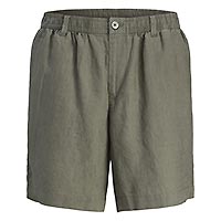 LAWRENCE LINEN SHORT TEA LEAF - Jack & Jones