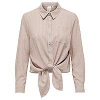 LECEY KNOT SHIRT FOXGLOVE - Only