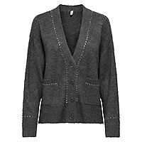 LELSIE STUDS CARDIGAN GREY - Only