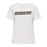 LINE TEE CLOUD DANCER AMOUR - Only
