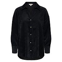 MARIKE CORD SHIRT BLACK - Only