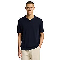 MATTIS LINEN POLO SKY CAPTAIN - Selected
