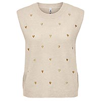 MELODY BEIGE GOLD HEART - Only