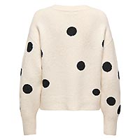 MONICA DOT PULL KNIT BLACK DOTS - JDY