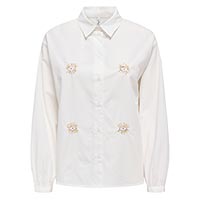 MUYA EYE SHIRT CLOUD DANCER SEQUINS - Only