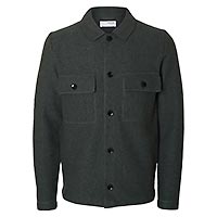 NEALY KNIT WORK CARDI FOREST - Selected