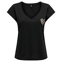 NINA LIFE TEE BLACK - Only