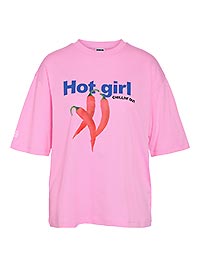 NMKARLA SS ONECK CHILI TSHIRT BEGONIA PINK - Noisy May