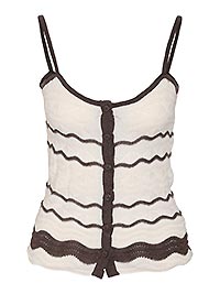 NMSADIE SL STRAP KNIT TOP BIRCH CHOCOLATE - Noisy May