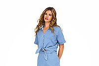 NOVA AZURE SHIRT LIGHT DENIM - Only