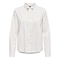 NOVA SHIRT WHITE DENIM  - Only