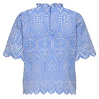 NYLA TULUM TOP BLUE  - Only