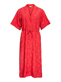 OBJADA SUKI 24 LO MIDI DRESS POINSETTIA - Object