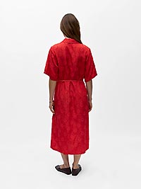 OBJADA SUKI 24 LO MIDI DRESS POINSETTIA - Object