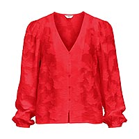 OBJADA SUKI LS RE V NECK POINSETTIA - Object