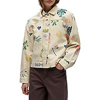 OBJALLY LS LO PRINTED JACKET HUMUS MULTI - Object