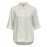 OBJFRAME 24 RE DENIM TOP CLOUD DANCER - Object