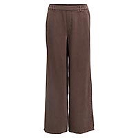 OBJFRAME LISA WIDE MW PANT NOOS SEAL BROWN - Object