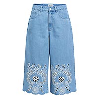 OBJIDDA BERMUDA DENIM SHORTS LIGHT BLUE DENIM - Object