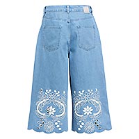 OBJIDDA BERMUDA DENIM SHORTS LIGHT BLUE DENIM - Object