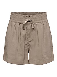 ONLARIS LIFE PULL UP SHORTS TAUPE - Only