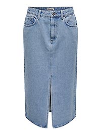 ONLBIANCA MIDI SKIRT REA LIGHT BLUE DENIM - Only