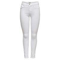 ONLBLUSH MID SK RW ANK DNM REA0730 WHITE L30 - Only