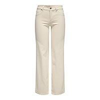 ONLBLUSH MID STRAIGHT DNM DOT NOOS ECRU L30 - Only