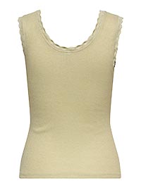 ONLCARLA SL GLITTER TOP CS JRS GREEN LILY - Only