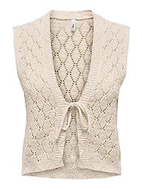 ONLCHILI SL STRING VEST KNT ECRU - Only