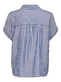 ONLGIBSIPUORI SS VNECK SHIRT MED BLUE DENIM - Only