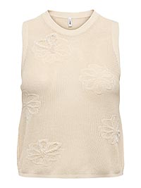 ONLIVY SL PEARL ONECK TOP BIRCH - Only