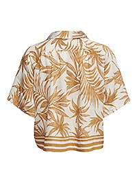 ONLIZZY SS SHIRT WVN CLOUD DANCER WOOD TRUSH - Only