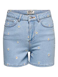 ONLJOSEPHINE HW DAISY DNM SHORTS LIGHT BLUE DENIM - Only