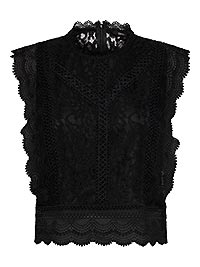 ONLKARO SL LACE TOP NOOS BLACK - Only