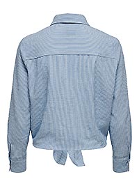 ONLLECEY LS KNOT SHIRT NOOS WVN CLOUD DANCER - Only