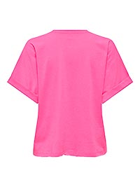 ONLMINNA SS TOP KNOCKOUT PINK - Only