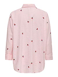 ONLNEW LINA GRACE LS CHERRY SHIRT CRYSTAL ROSE - Only